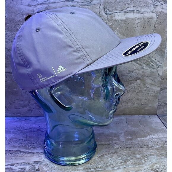 adidas Men's OSFA Trace Grey Linen Green AeroReady 3-Bar Offset Snapback Hat - Picture 4 of 10